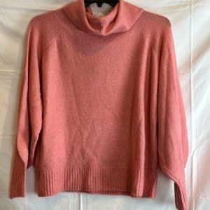 Cato Cowl Neck Cropped Sweater Size XL New Without Tags Soft Pink Color